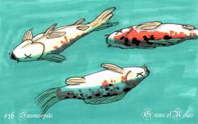 Une triste histoire de poissons d'eau douce relâchés dans la mer... (Savousépate pour l'inktober 2021)
